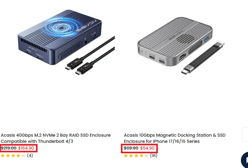 Acasis discount offer